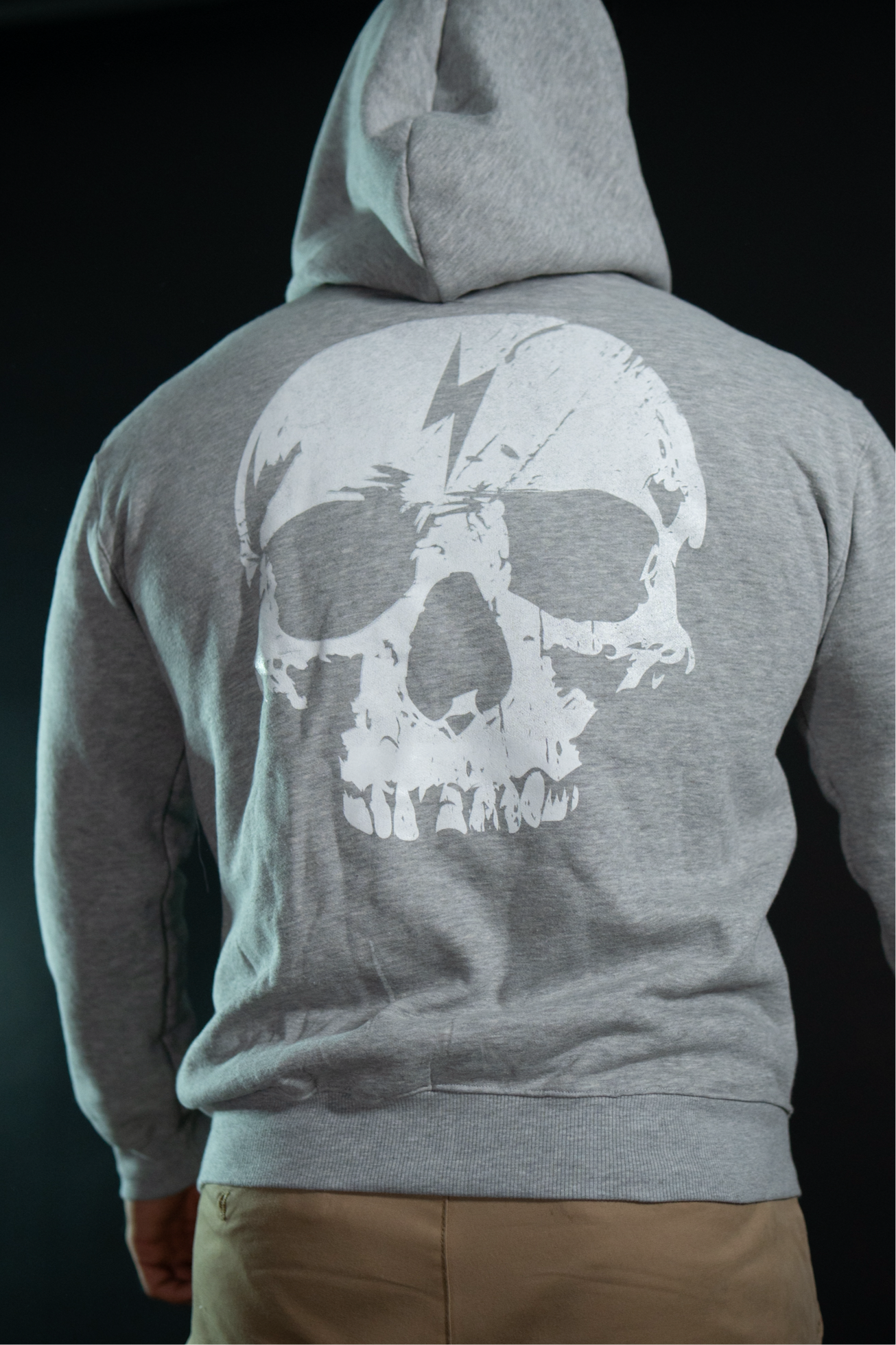 Hoodie - Skull - Gris