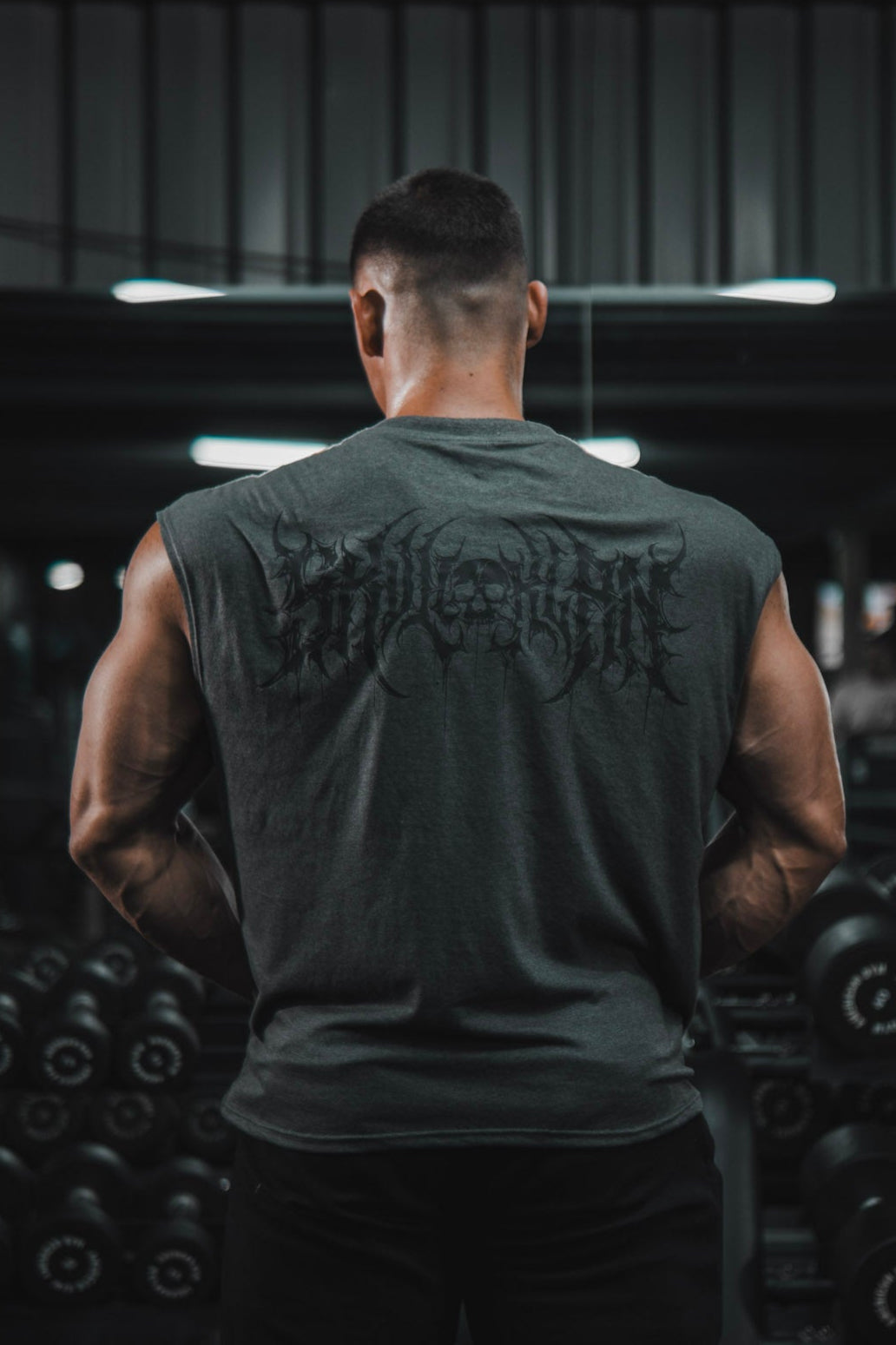 Skull Klan - Cropped Tank - Gris