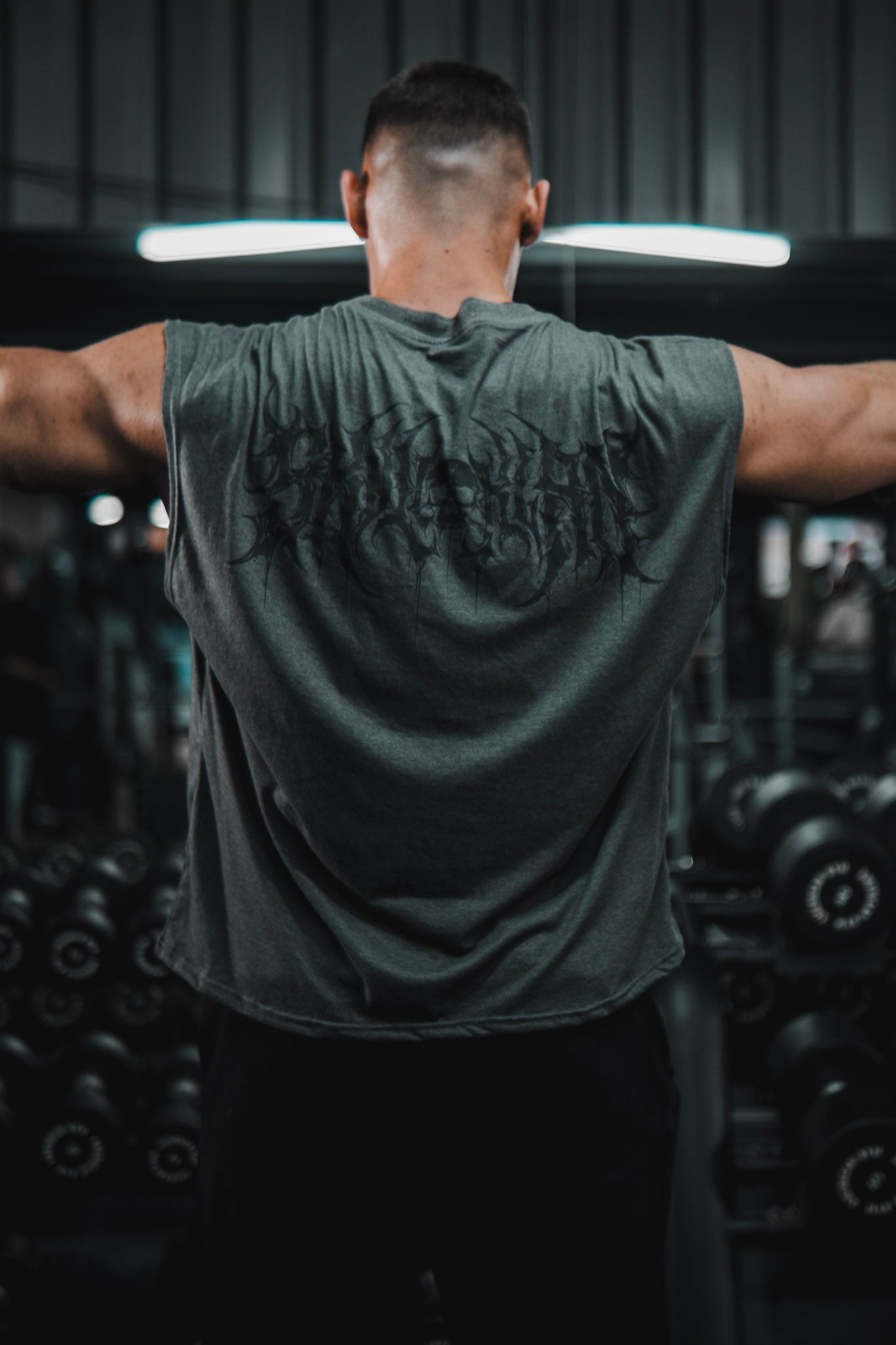 Skull Klan - Cropped Tank - Gris