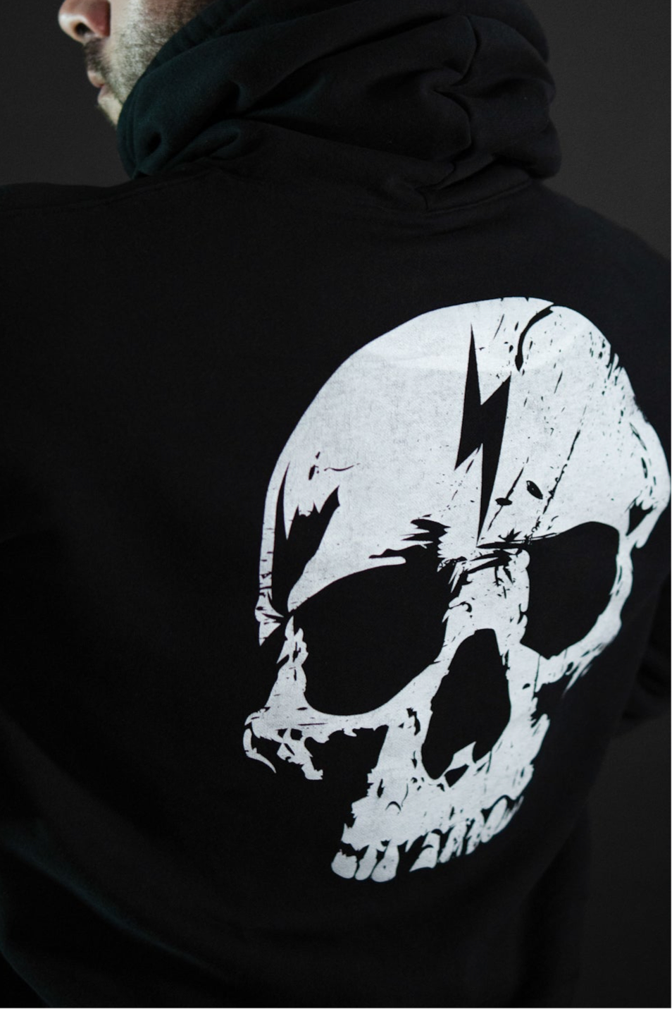 Hoodie - Skull - Negro