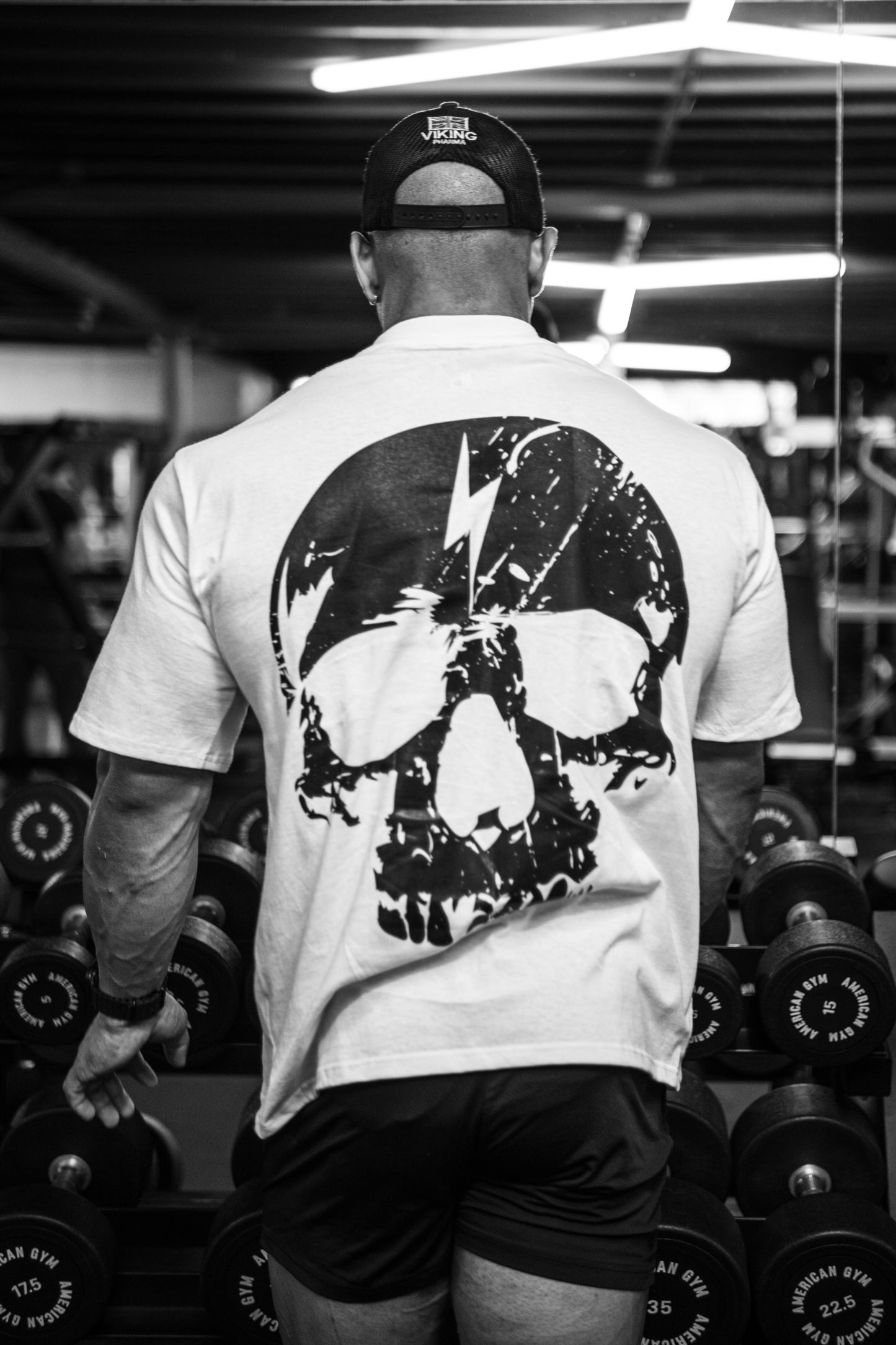 OVERSIZED T-SHIRT BLANCA SKULL