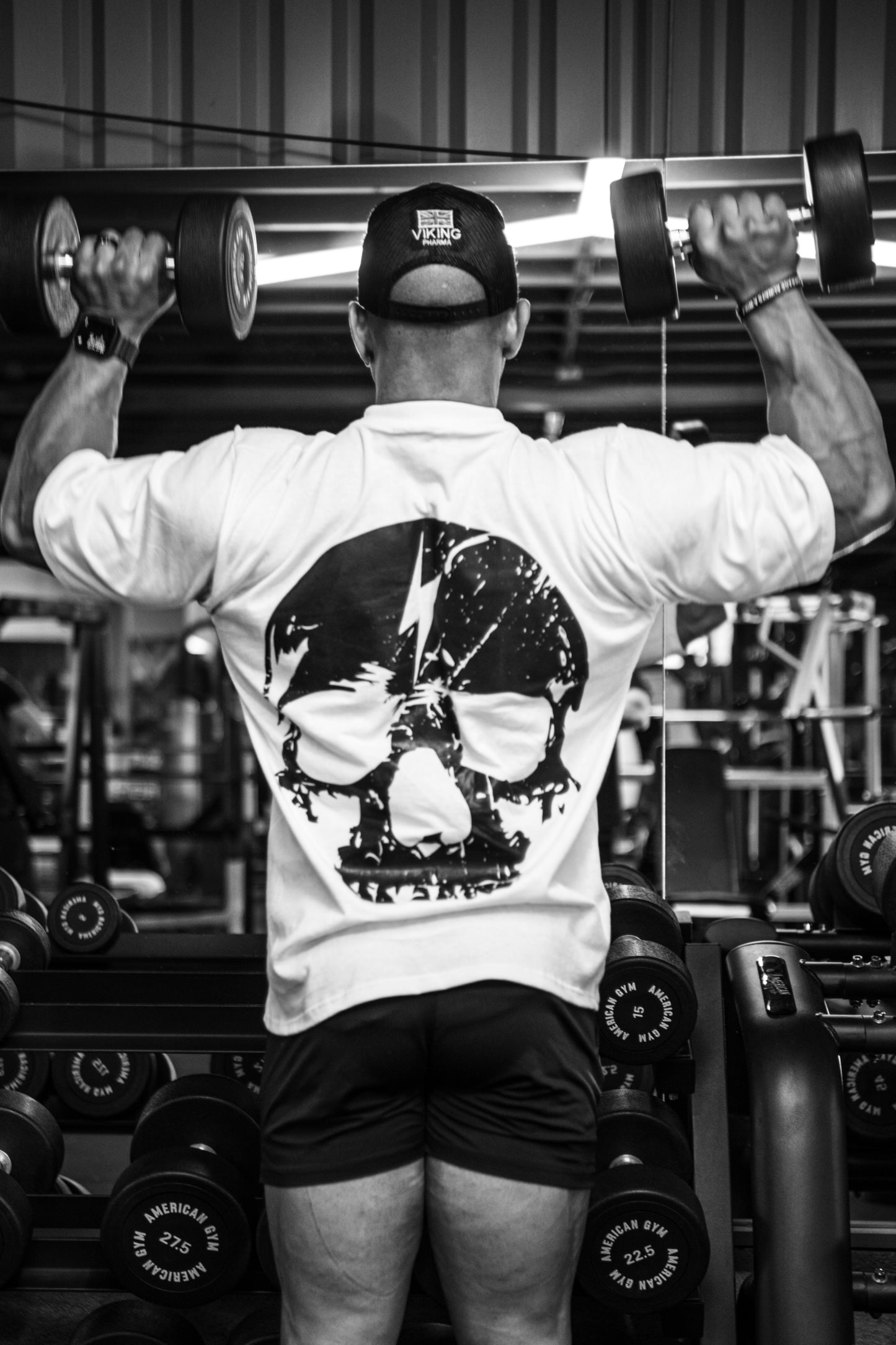 OVERSIZED T-SHIRT BLANCA SKULL