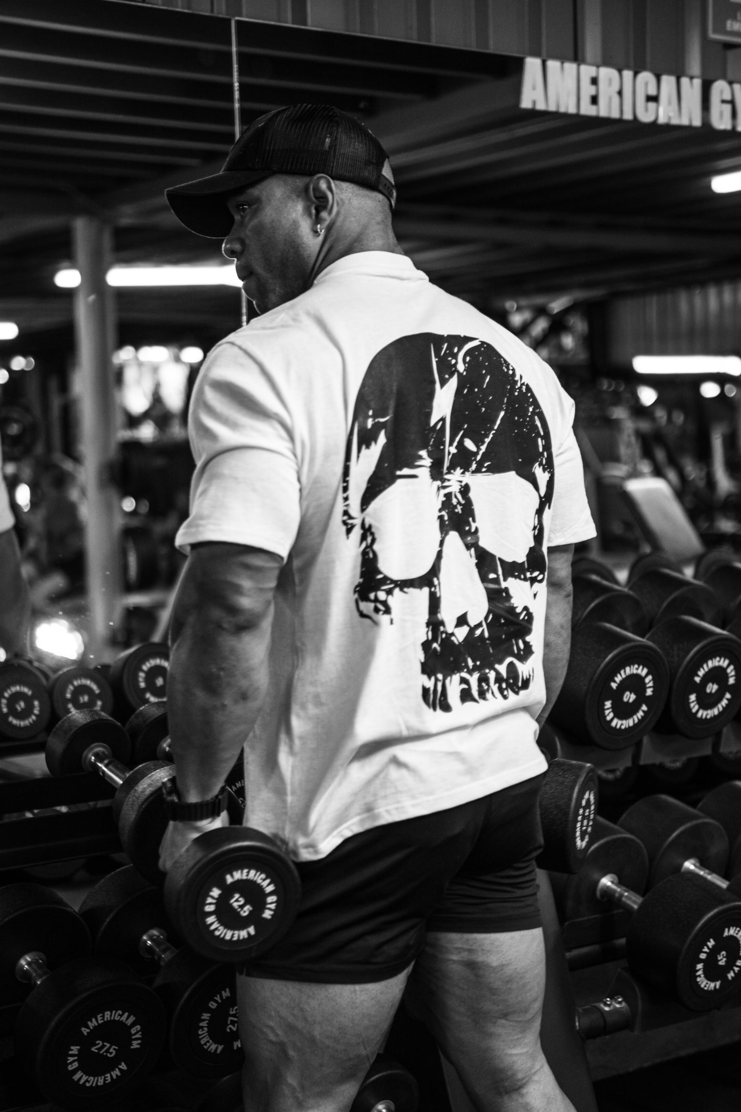 OVERSIZED T-SHIRT BLANCA SKULL