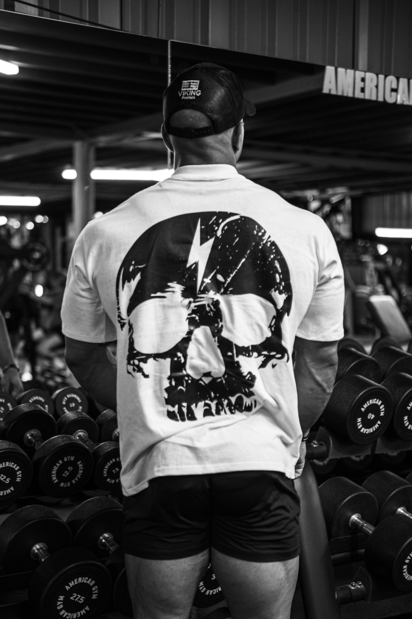 OVERSIZED T-SHIRT BLANCA SKULL