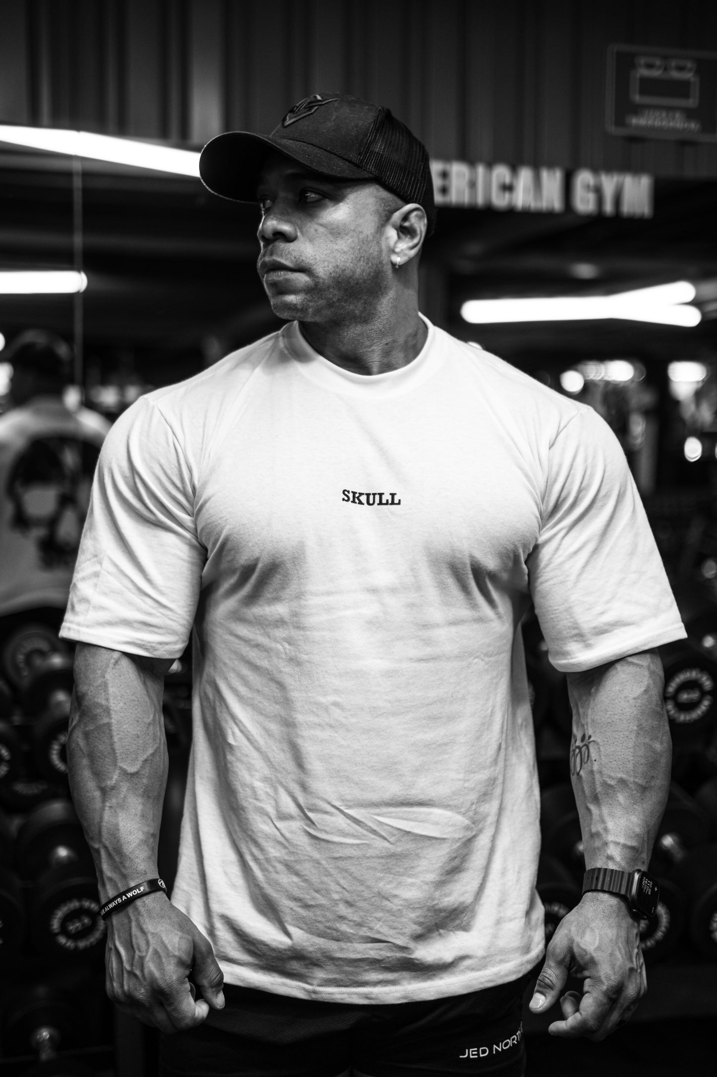 OVERSIZED T-SHIRT BLANCA SKULL