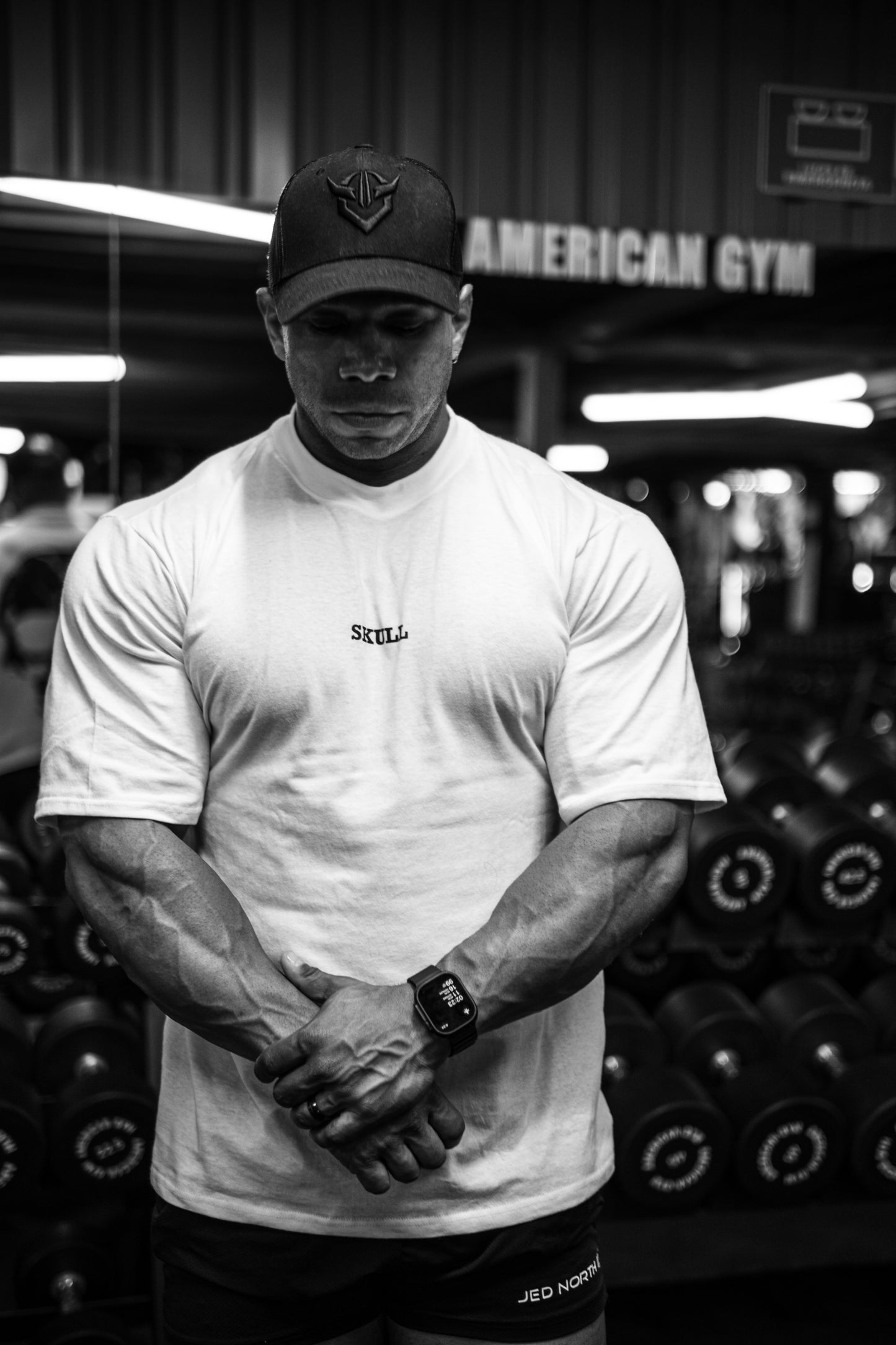 OVERSIZED T-SHIRT BLANCA SKULL