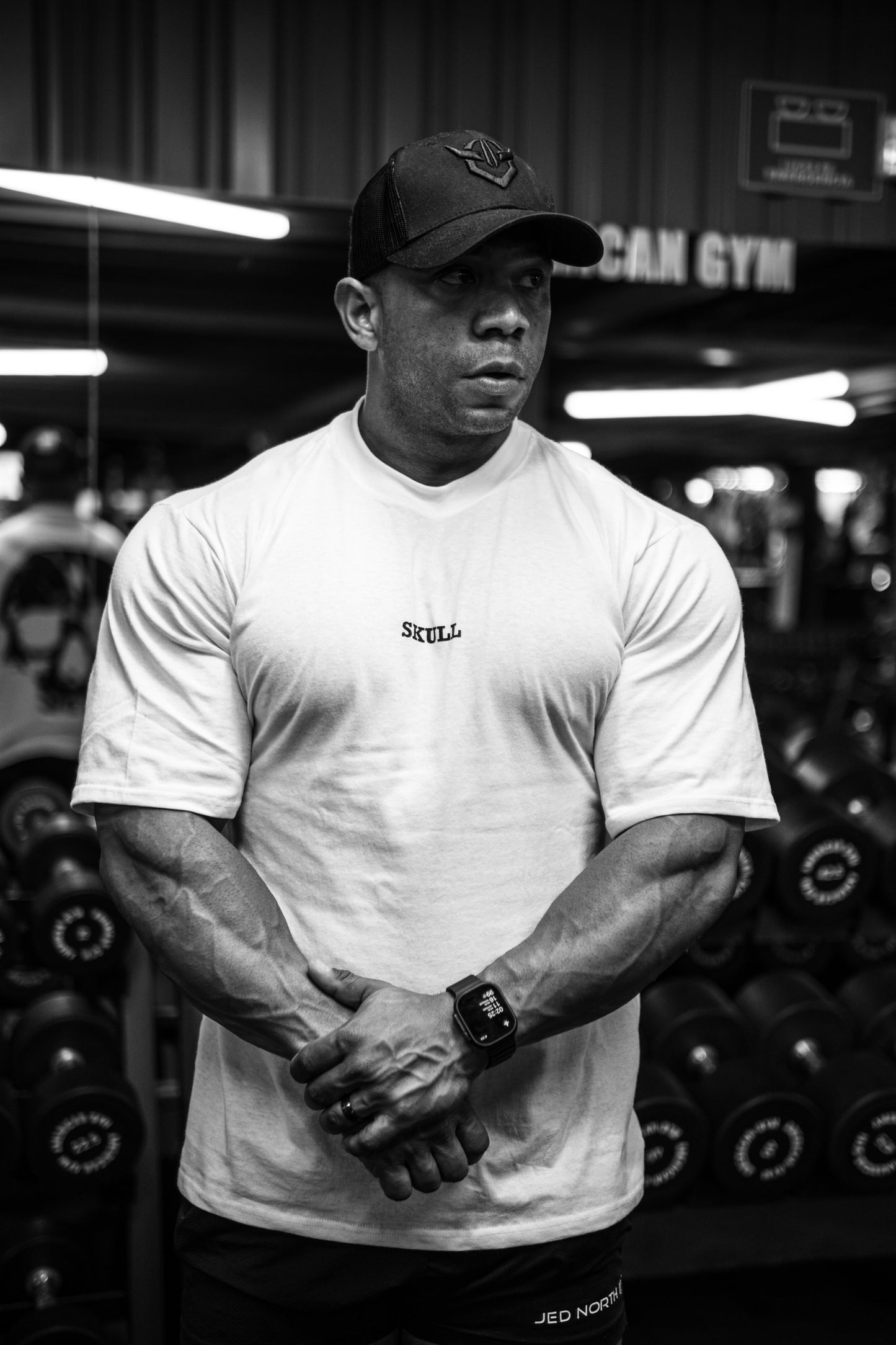 OVERSIZED T-SHIRT BLANCA SKULL