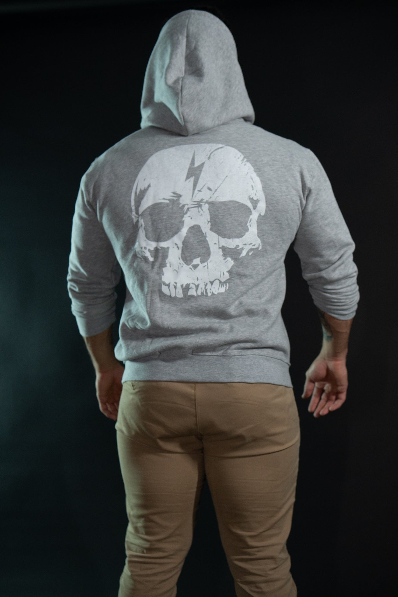 Hoodie - Skull - Gris