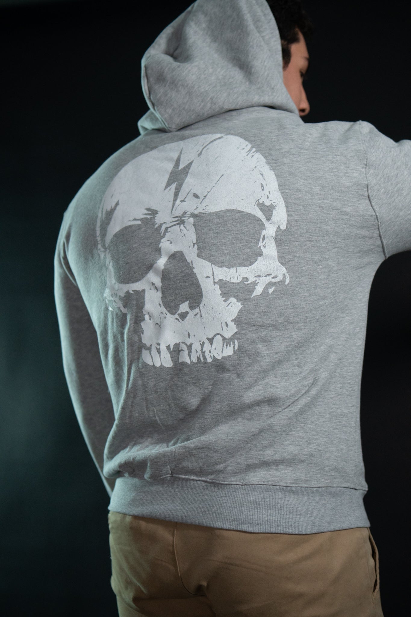 Hoodie - Skull - Gris