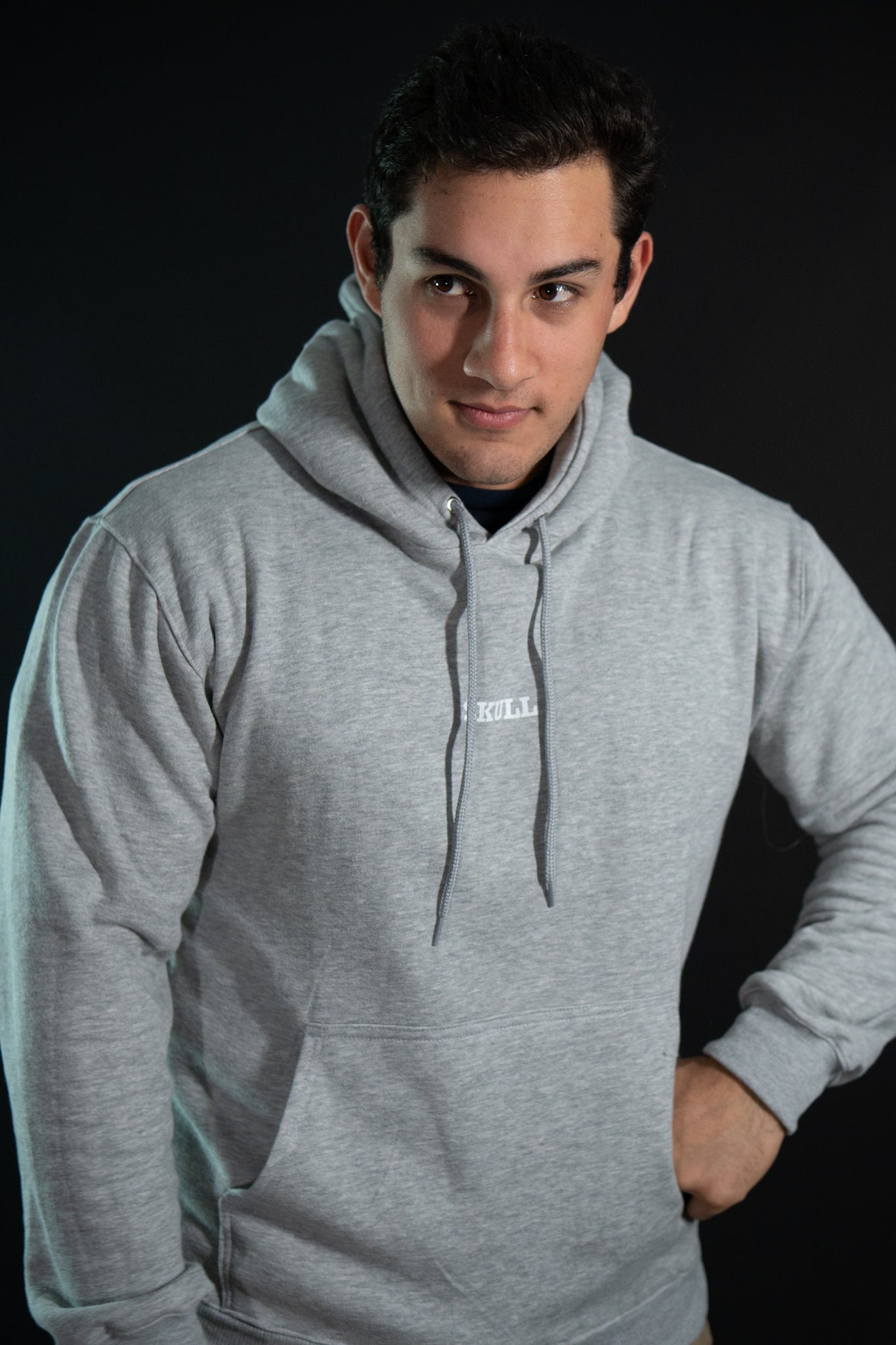 Hoodie - Skull - Gris