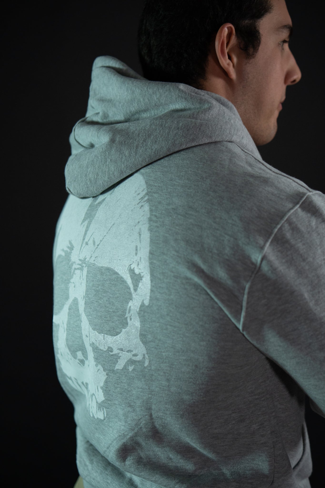 Hoodie - Skull - Gris