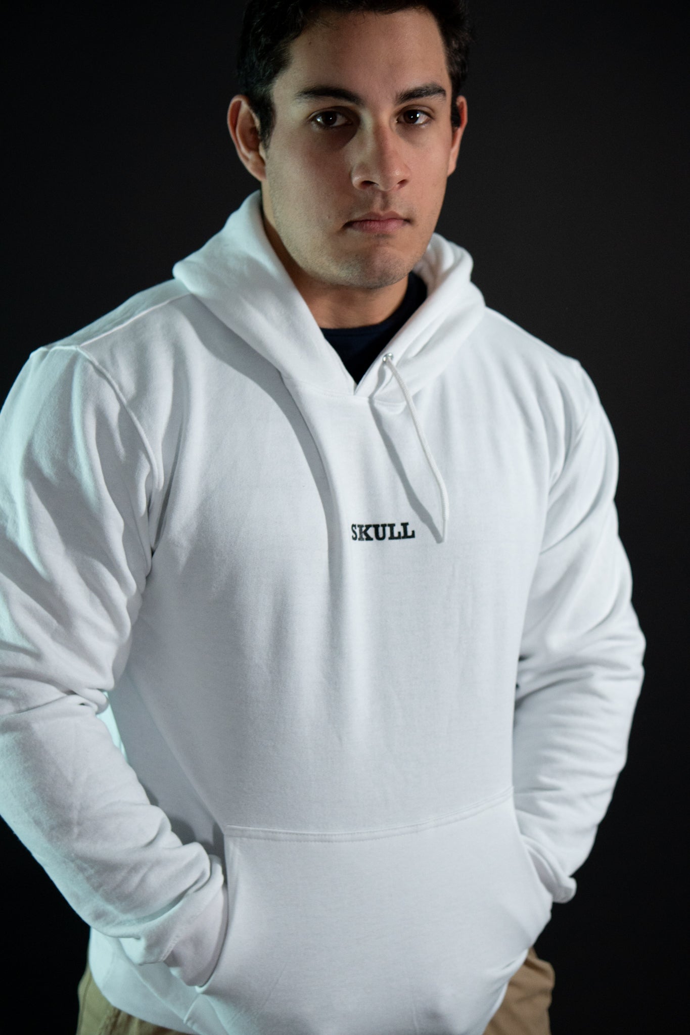 Hoodie - Skull - Blanco