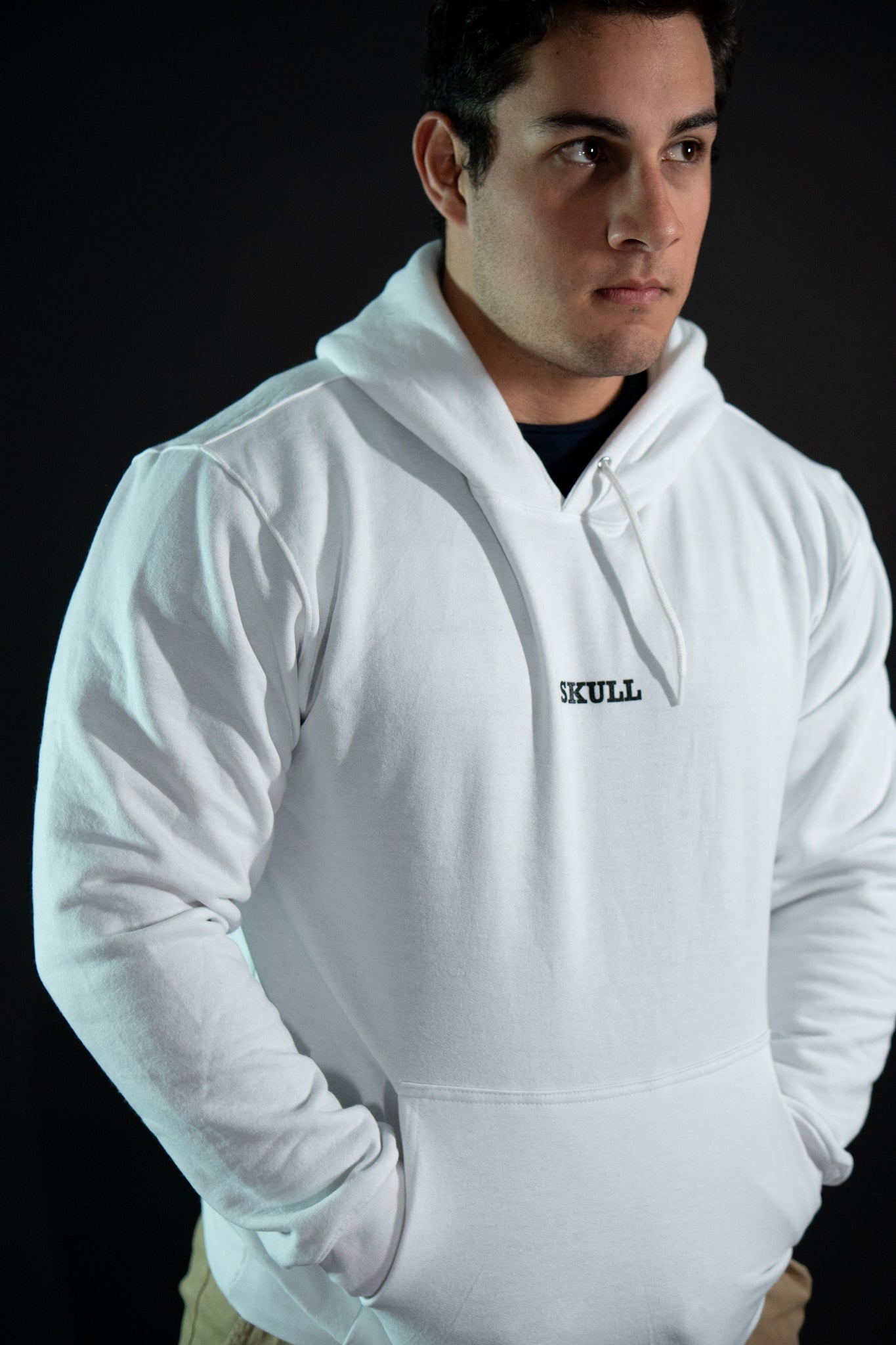 Hoodie - Skull - Blanco