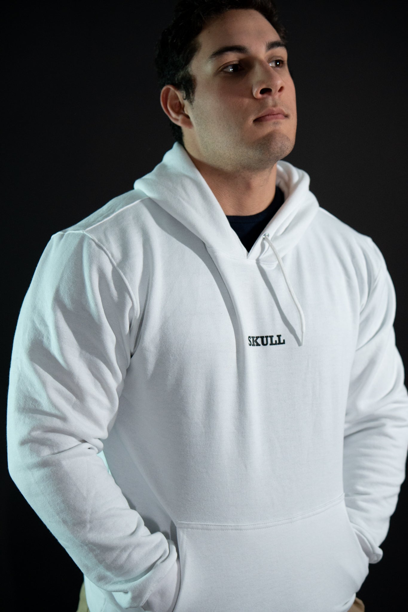 Hoodie - Skull - Blanco