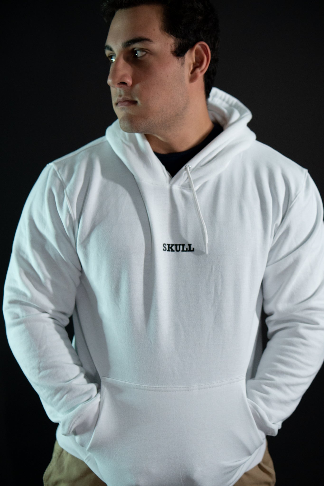 Hoodie - Skull - Blanco