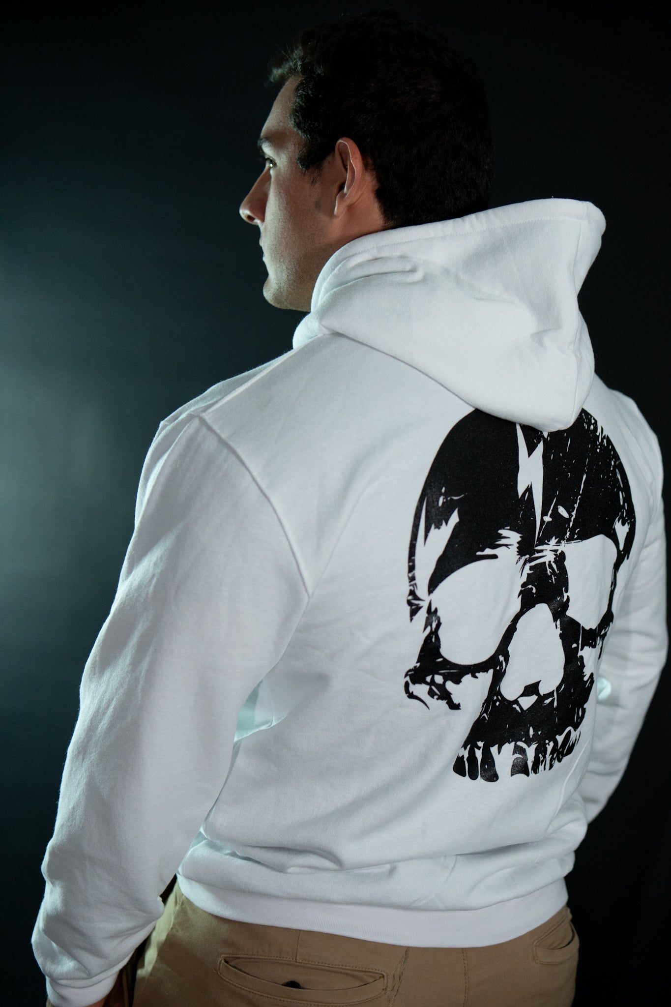 Hoodie - Skull - Blanco