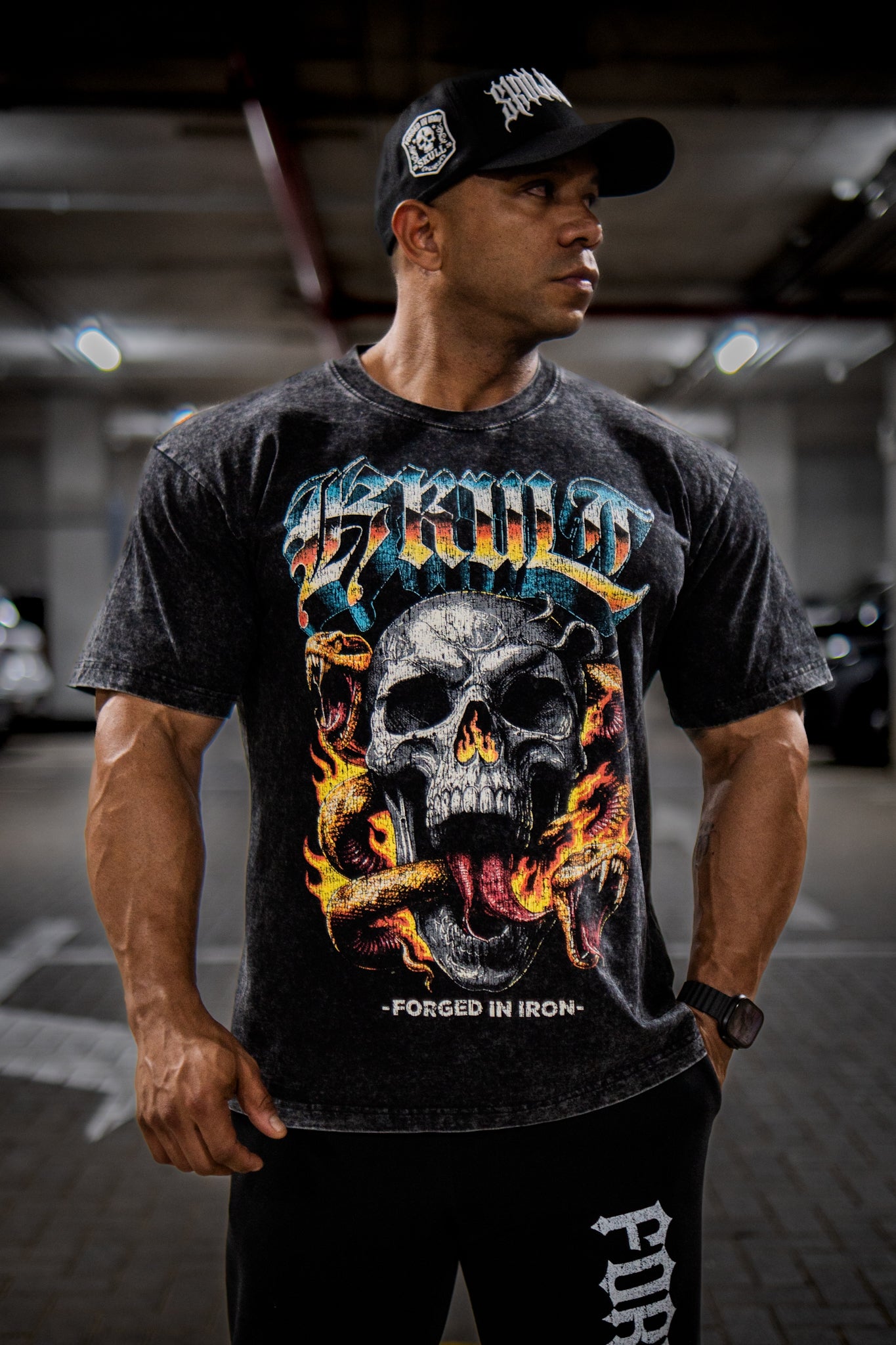 OVERSIZE - FORGED IN IRON - WASHED BLACK