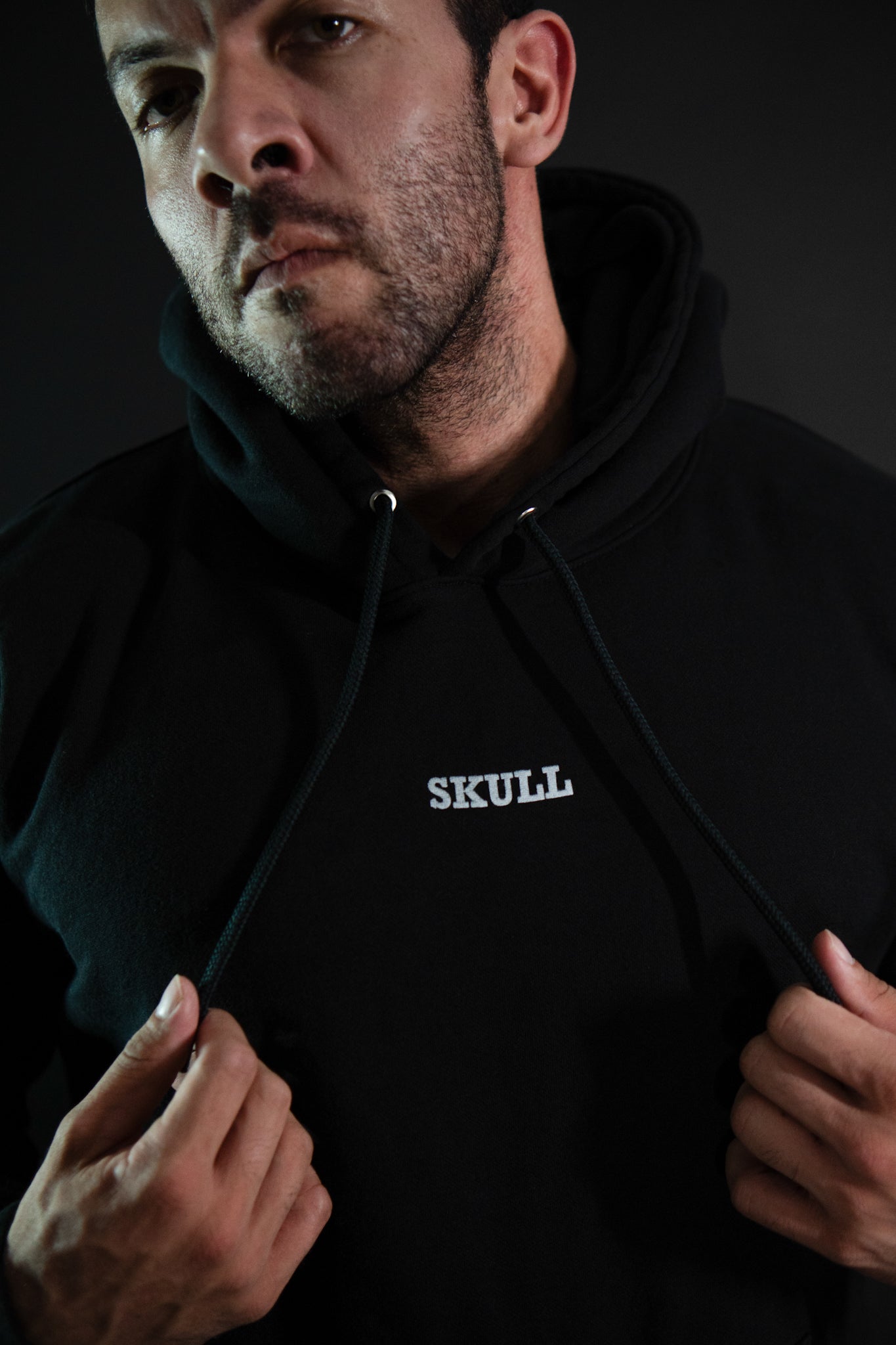 Hoodie - Skull - Negro