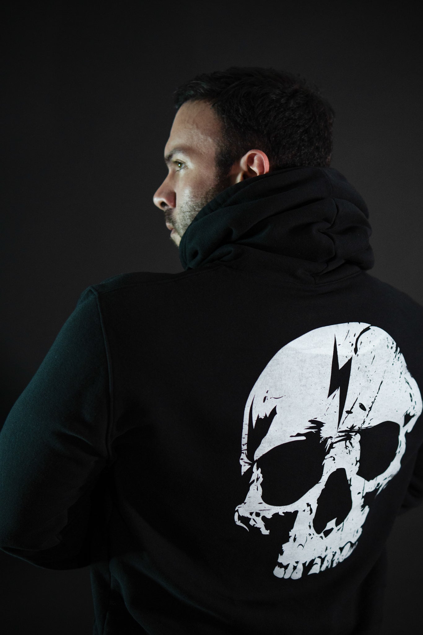 Hoodie - Skull - Negro