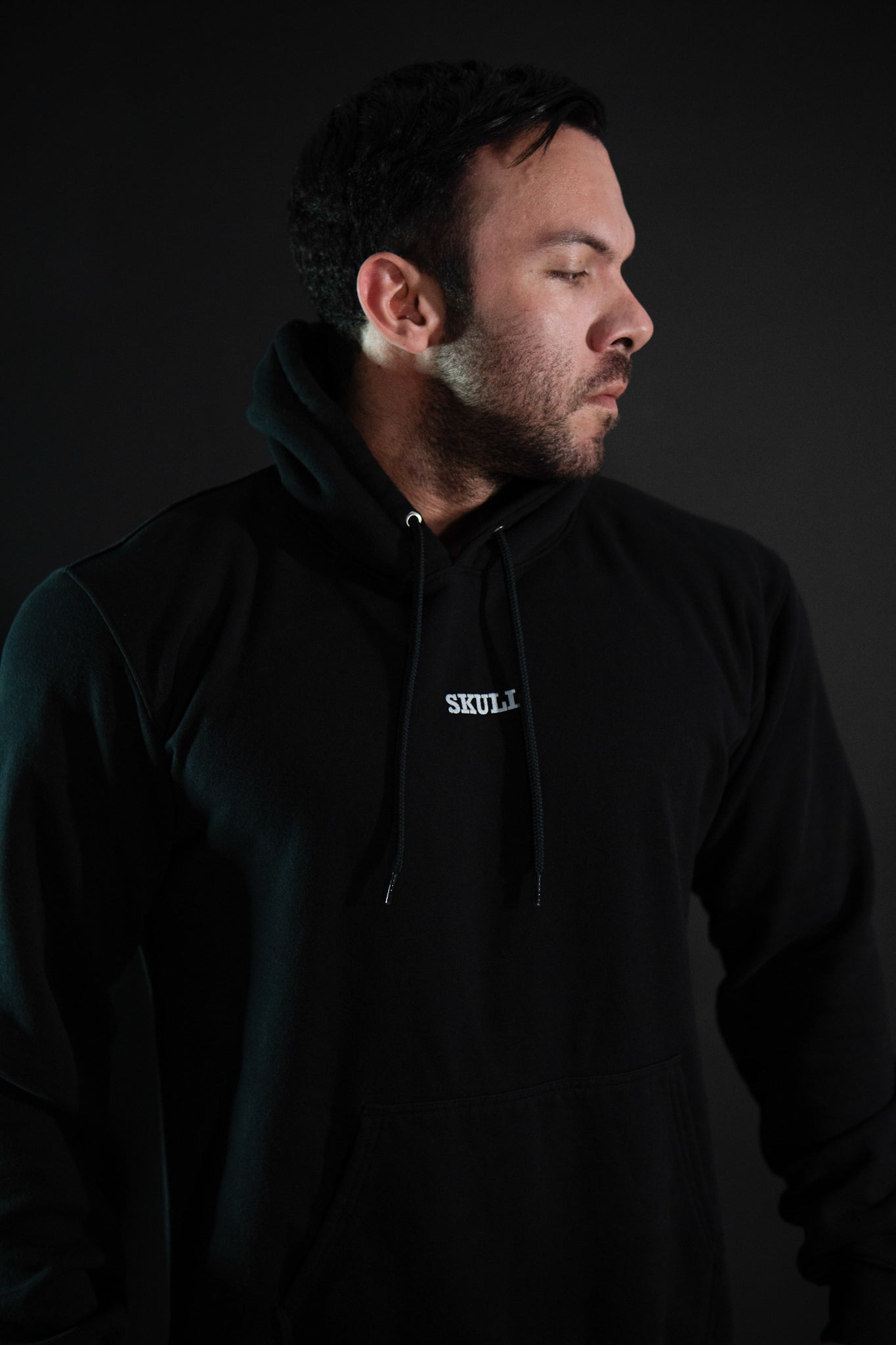 Hoodie - Skull - Negro