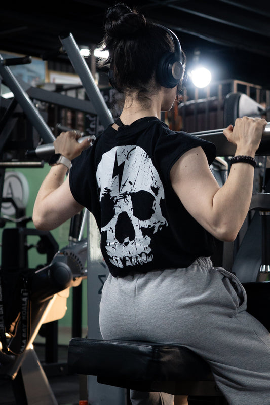 Classic Skull - Oversize Crop Top