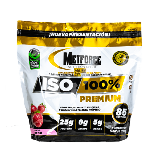 PROTEINA ISO 100% PREMIUM METFORCE 85 Servs